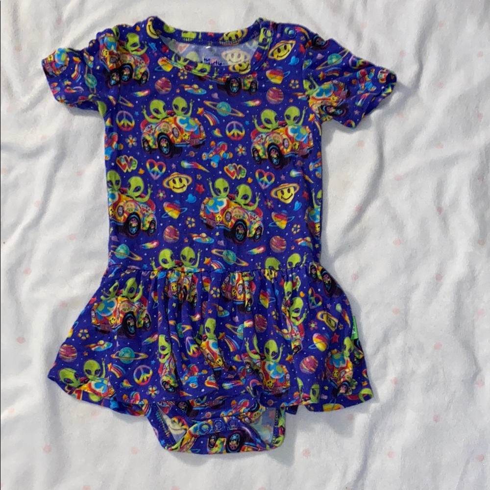 Posh Peanut Blue and Green Bodysuit One Piece